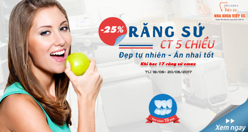 Khuyến mại bọc răng sứ Emax cả hàm Khuyen mai boc rang su Emax ca ham