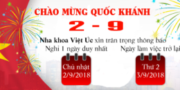 Thông báo nghỉ lễ Quốc Khánh tại nha khoa Việt Úc