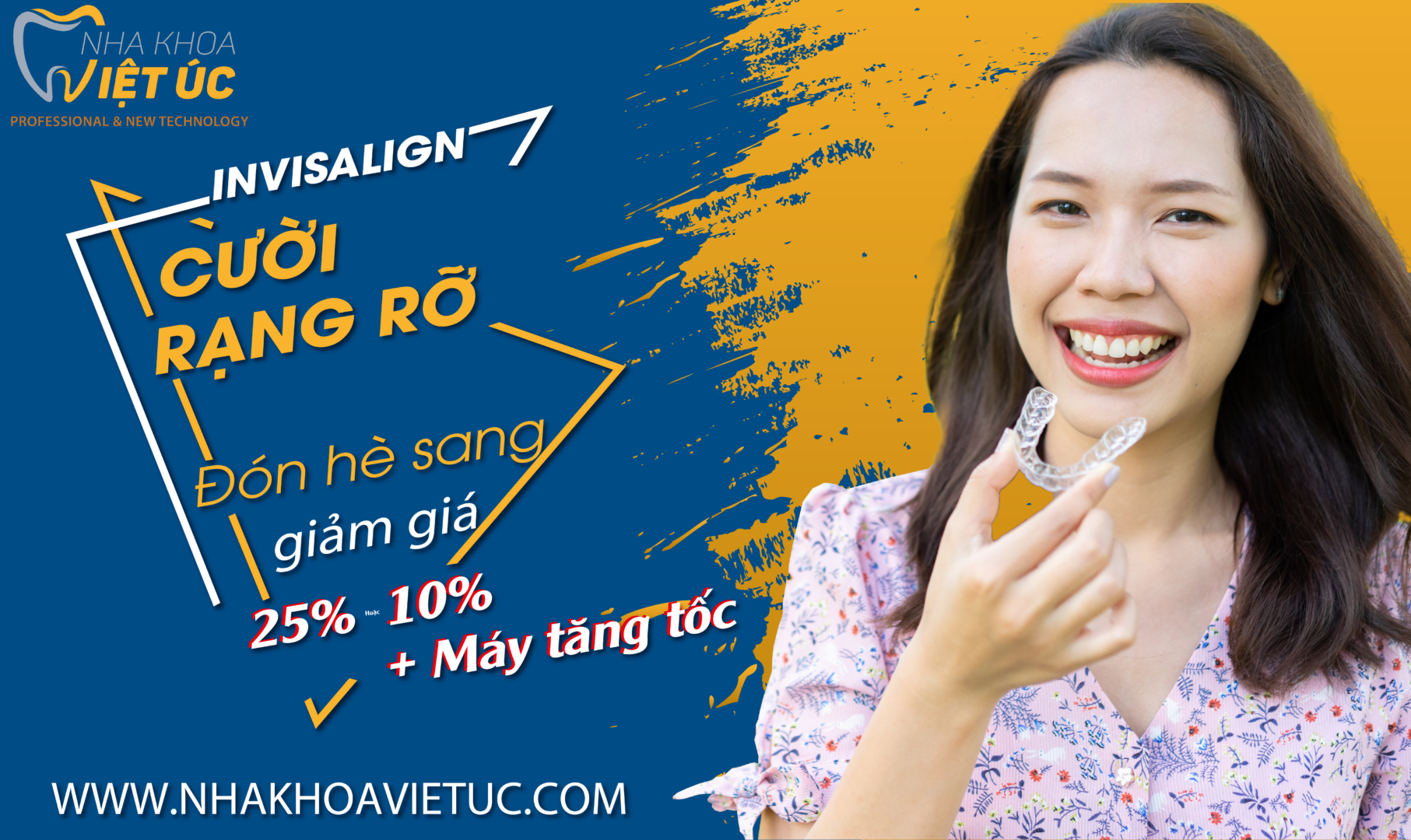 Ưu đãi Invisalign 25% tại Nha khoa Việt ÚC