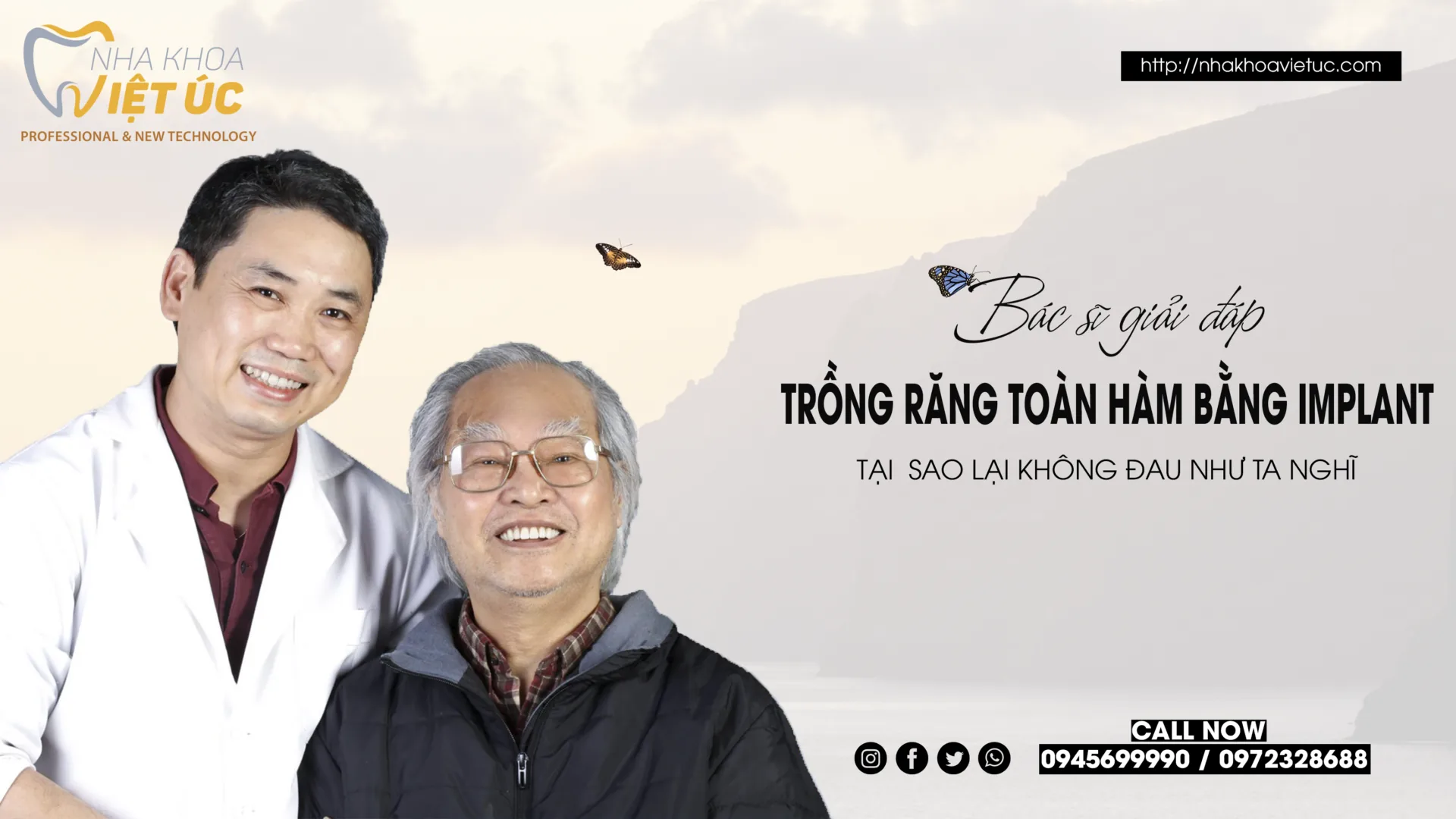[Nha Khoa Việt Úc] Trồng răng Implant toàn hàm không đau như ta nghĩ
