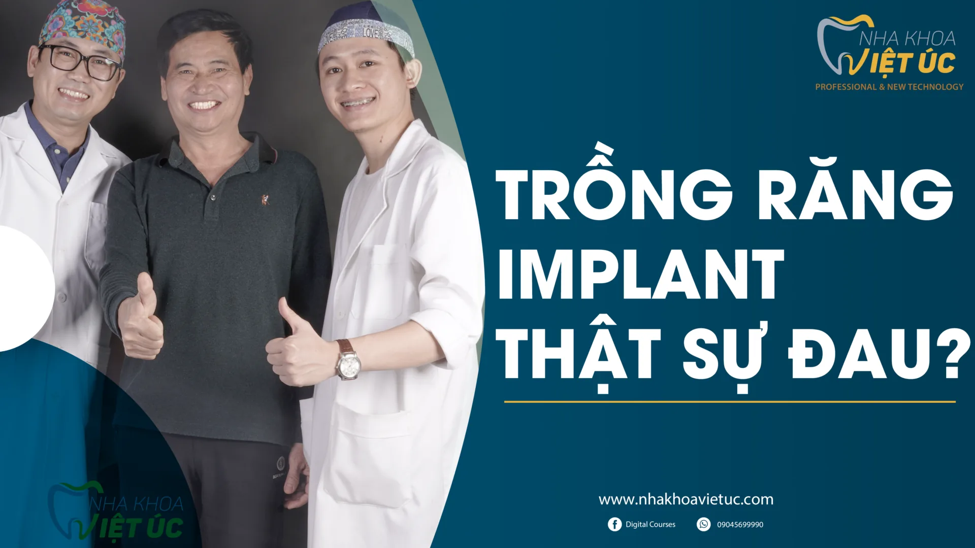 [nha khoa việt úc] trồng răng Implant có đau không