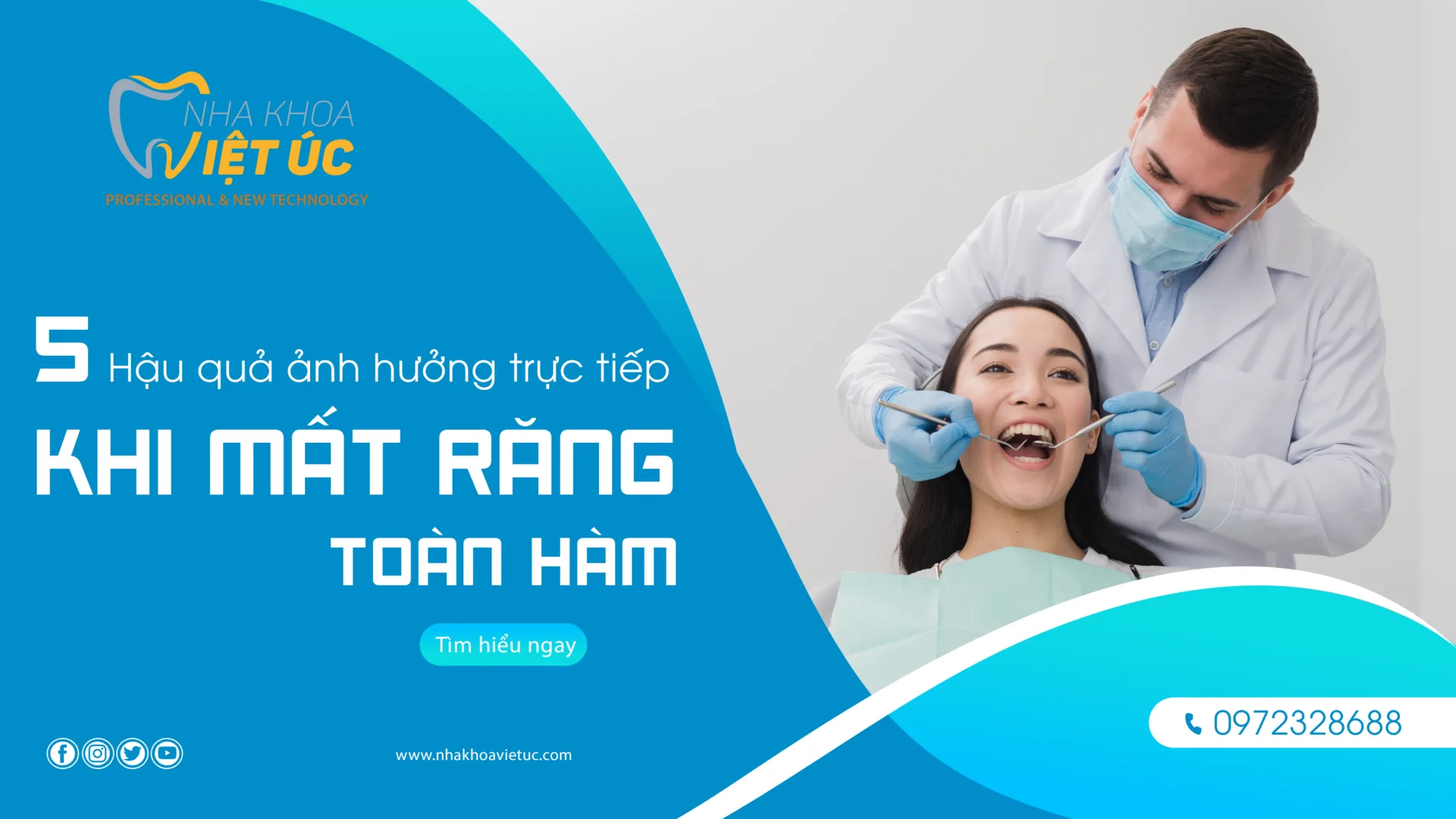 5 hậu quả ảnh hưởng trực tiếp khi mất răng toàn hàm