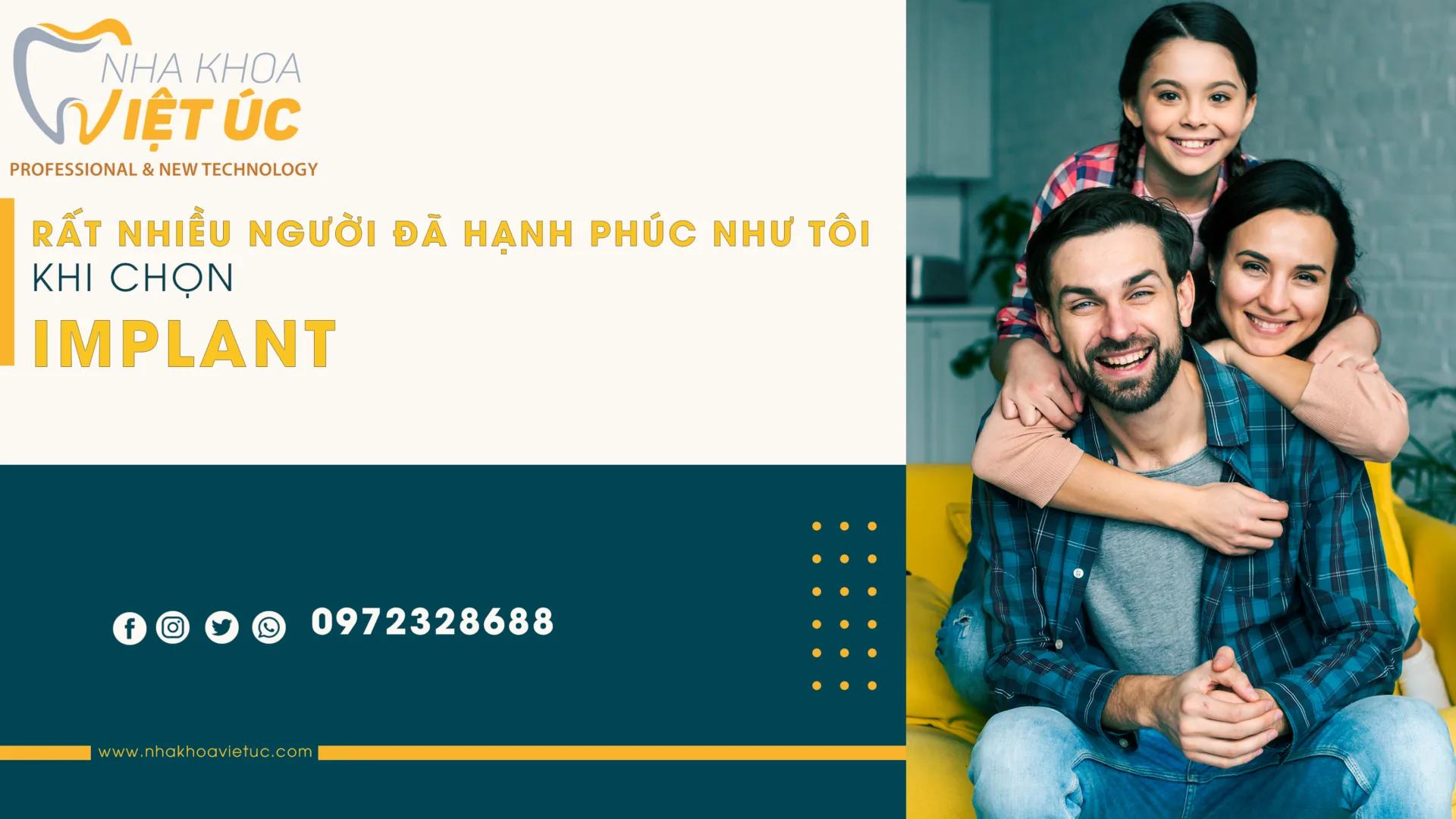 tôi đã hạnh phúc hơn khi chọn implant