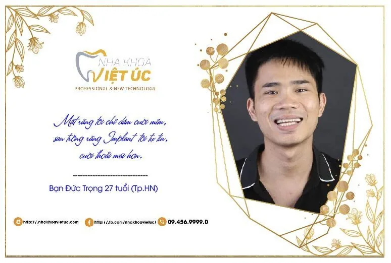 Khách hàng Nha khoa Việt Úc chia sẻ bí quyết