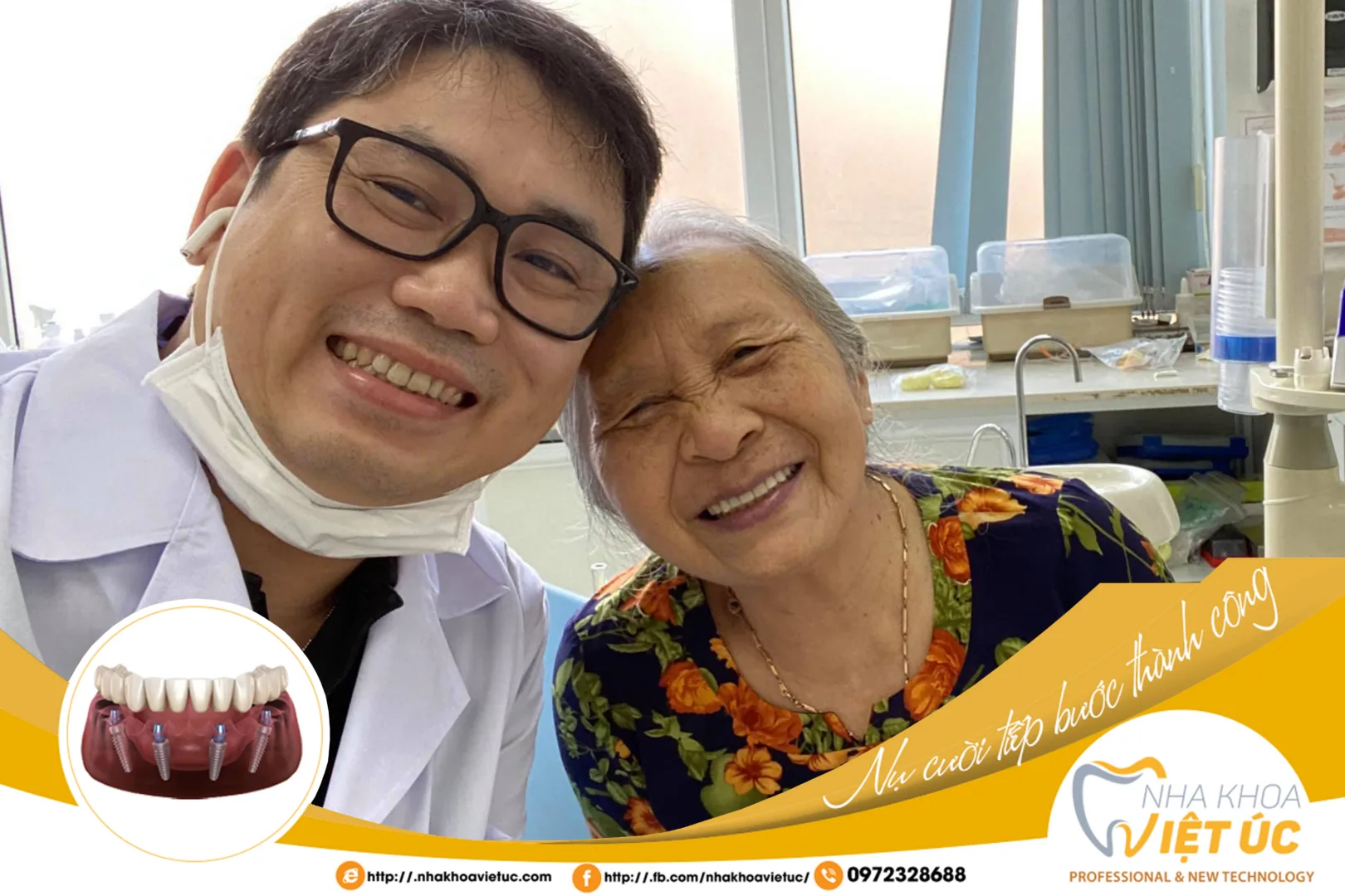 Mất răng khiến nhiều cô chú/anh chị ăn nhai không ngon miệng, ảnh hưởng sức khỏe và không còn tự tin khi giao tiếp