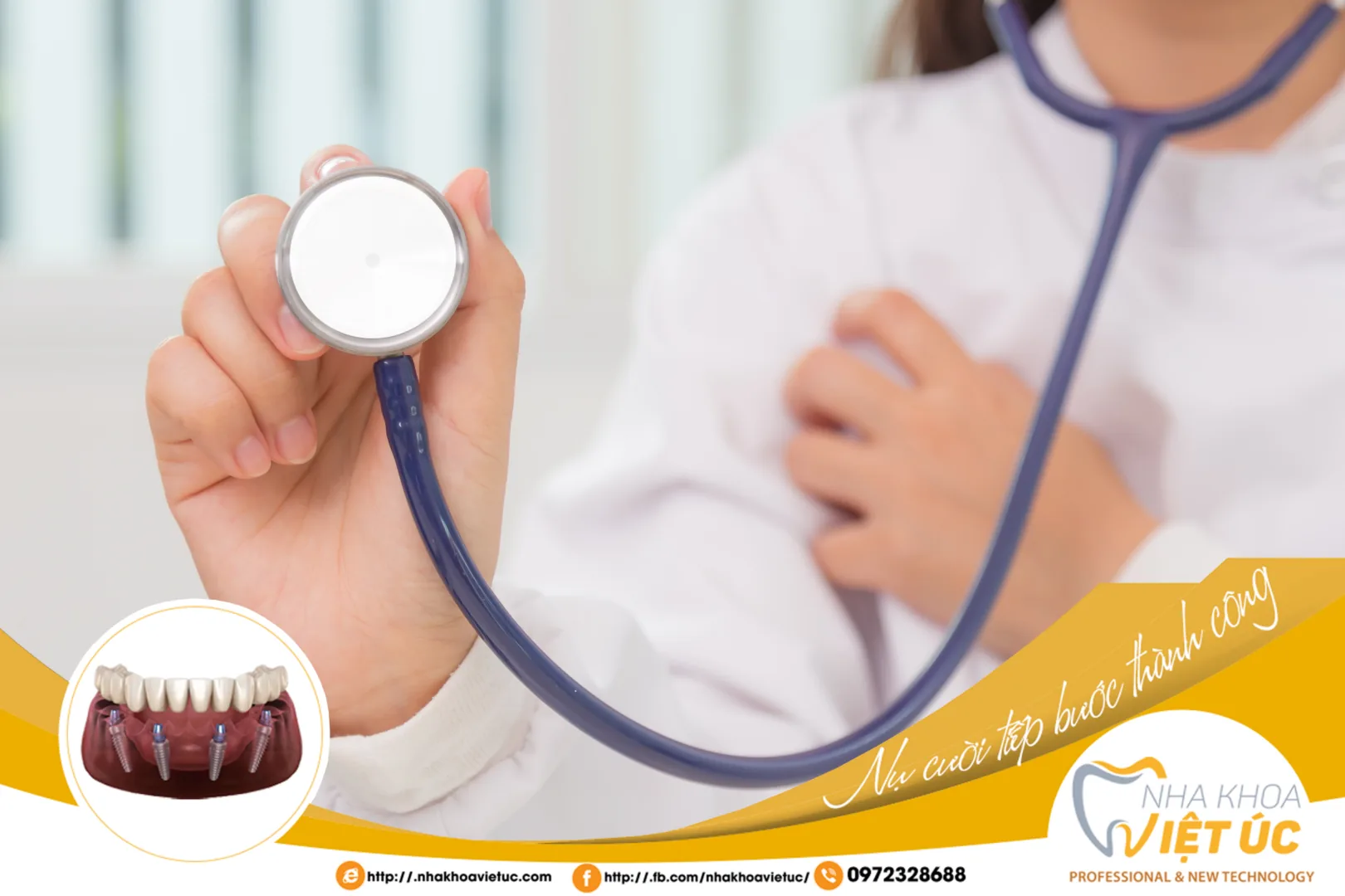 NGƯỜI MẮC BỆNH TIM MẠCH CÓ NGUY CƠ KHÔNG THỂ TRỒNG RĂNG IMPLANT