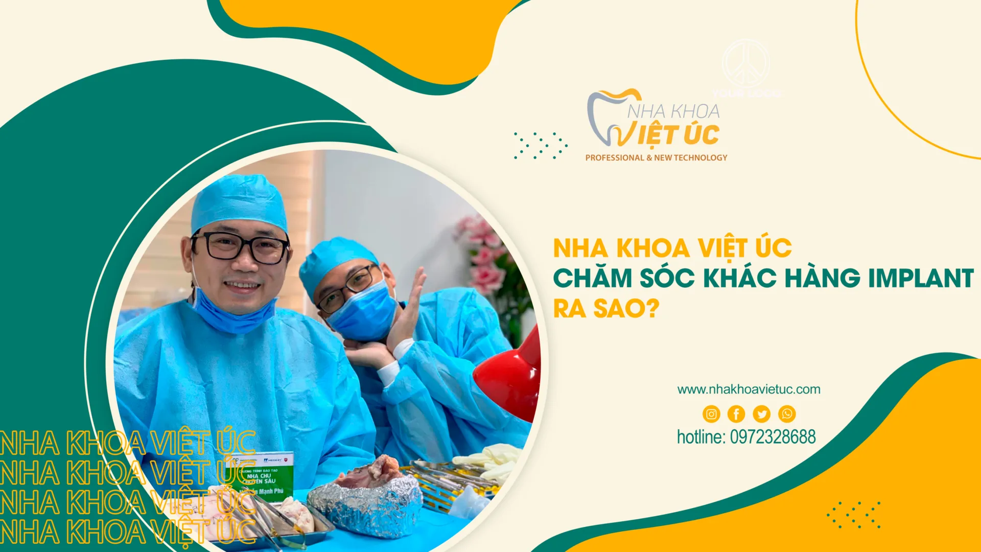 NHA KHOA VIỆT ÚC chăm sóc khách hàng implant ra sao