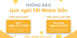Nha khoa Việt ÚC thông báo lịch nghỉ Tết Nhâm Dần
